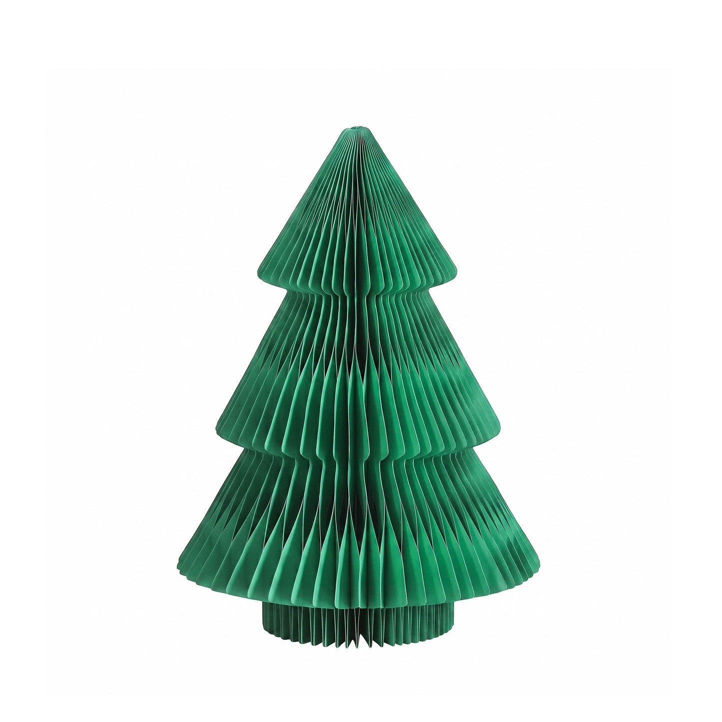 Paper Christmas Tree 61CM w/ Star Topper Xmas Decor Tabletop Green DIY Ornament Set