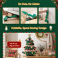 Paper Christmas Tree 61CM w/ Star Topper Xmas Decor Tabletop Green DIY Ornament Set