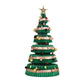 3.6ft 111cm Paper Christmas Tree with Star Topper LEDs Xmas Decorations Kit Green