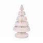 3.7ft 114cm Paper Christmas Tree with Star Topper LEDs Xmas Decorations Kit White