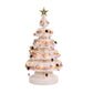 3.7ft 114cm Paper Christmas Tree with Star Topper LEDs Xmas Decorations Kit White