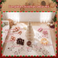 3.7ft 114cm Paper Christmas Tree with Star Topper LEDs Xmas Decorations Kit White