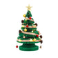 2ft 62cm Paper Christmas Tree with Star Topper LEDs Xmas Decorations Kit Green