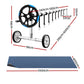 Pool Cover 600 Micron 10x4m with Roller 5.55m Black Solar Blanket