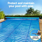 Pool Cover 600 Micron Solar Heat Blanket LDPE 10.5x4.2m with 5.55m Roller