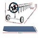 Pool Cover 600 Micron 11x4.8m with Roller 5.55m Black Solar Blanket