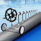 Pool Cover 600 Micron 11x6.2m with Roller 6.55m Swimming Pools Solar Blanket