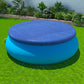 Pool Cover Fit 2.44m Round Above-ground Ring Swimming Pool Blanket Blue