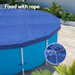 Pool Cover Fit 3.66m Round Above-ground Swimming Pool Blanket Blue