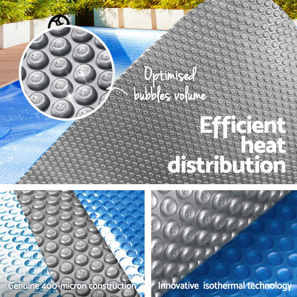 6.5x3m Solar Swimming Pool Cover 500 Micron Isothermal Blanket