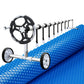 Pool Cover 600 Micron 7x4m with Roller 5.55m Swimming Pools Solar Blanket
