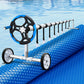 Pool Cover 600 Micron 7x4m with Roller 5.55m Solar Blanket Blue