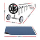 Pool Cover 600 Micron 7x4m with Roller 4m Swimming Pools Black Solar Blanket