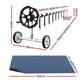 Pool Cover 600 Micron 7x4m with Roller 5.55m Swimming Pools Black Solar Blanket