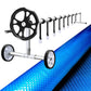 Solar Swimming Pool Cover Blanket Roller Wheel Adjustable 8X4.2M