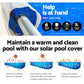 Solar Swimming Pool Cover Blanket Roller Wheel Adjustable 8X4.2M
