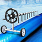 Solar Swimming Pool Cover Blanket Roller Wheel Adjustable 8X4.2M