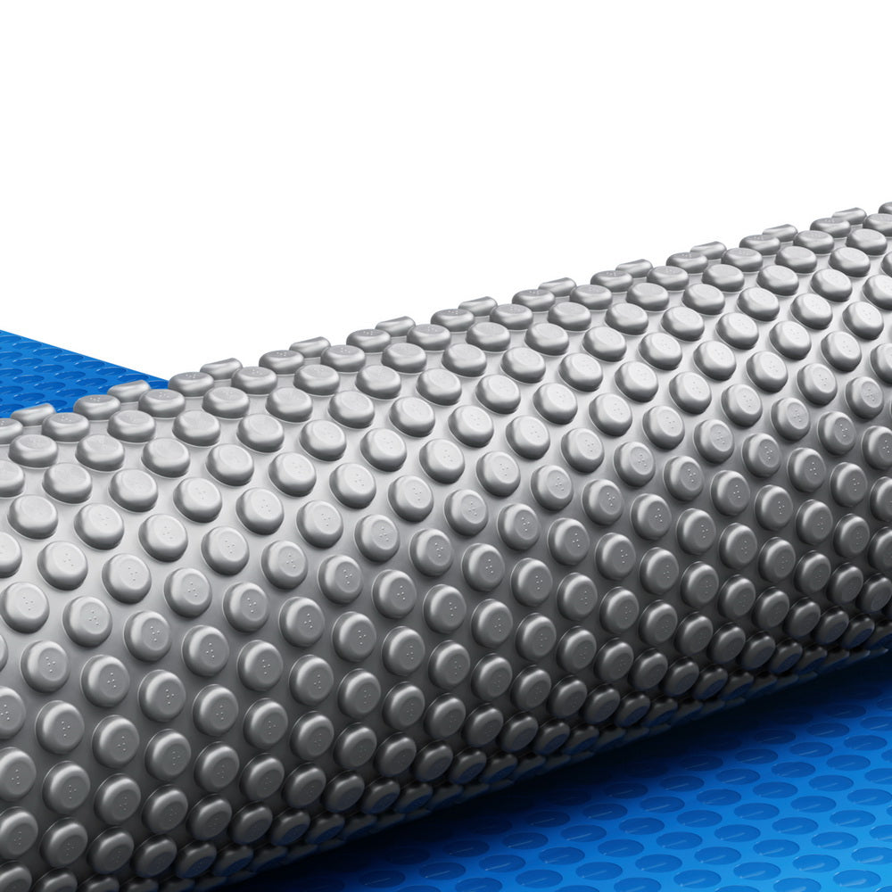 Pool Cover 600 Micron Bubble Heat Solar Blanket Blue Silver 8x4.2m