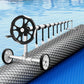 Pool Cover 600 Micron Solar Heat Blanket LDPE 8x4.2m with 5.55m Roller