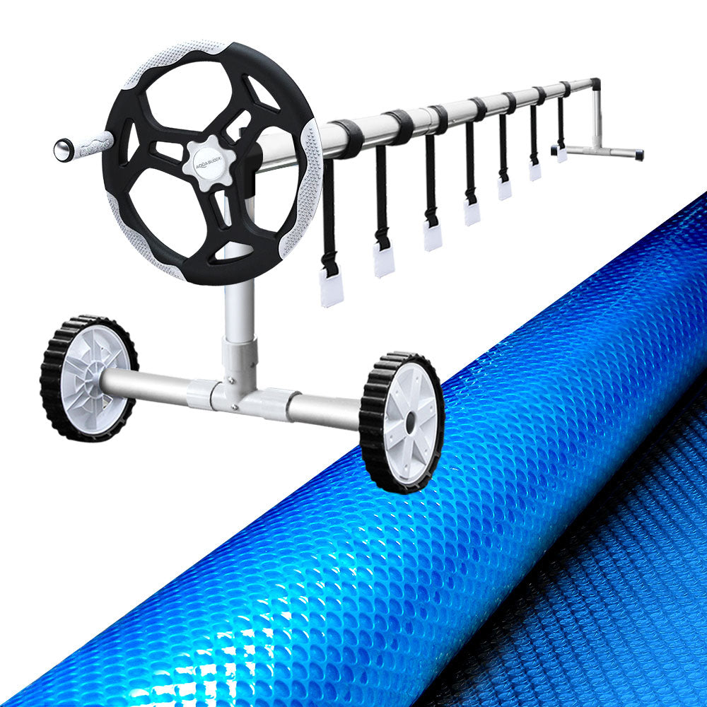 Pool Cover Roller 500 Micron Solar Blanket Swimming Pools Covers 9x5M