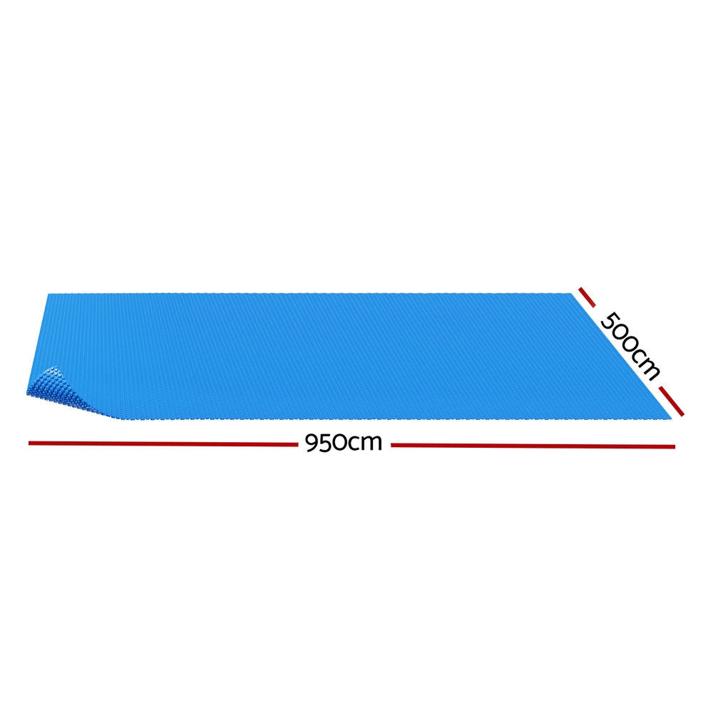 Pool Cover 600 Micron Bubble Heat Solar Blanket Shed Blue 9.5x5m