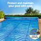Pool Cover 600 Micron Heat Solar Blanket 9.5x5m with 5.55m Roller
