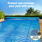 Pool Cover 600 Micron Solar Heat 9.5x5m Blanket with 5.55m Roller Blue