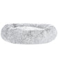 XLarge Dog Beds Pet 110cm Calming Soft Plush - Light Charcoal