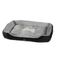 LARGE Dog Beds Pet Calming Soft Sleeping Comfy Plush Mat Cave Washable - Black