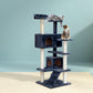 Cat Tree 134cm Trees Scratching Post Scratcher Tower Condo House Furniture Wood Grey