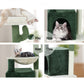 Cat Tree Tower Scratching Post Scratcher Wood Condo Bed Toys House 78cm - Green