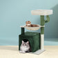 Cat Tree Tower Scratching Post Scratcher Wood Condo Bed Toys House 78cm - Green