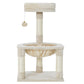 Cat Tree Tower Scratching Post Scratcher Wood Condo Toys House Bed 69cm - Beige