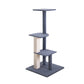 Cat Tree 124cm Trees Scratching Post Scratcher Tower Condo House Furniture Wood Steps - Grey