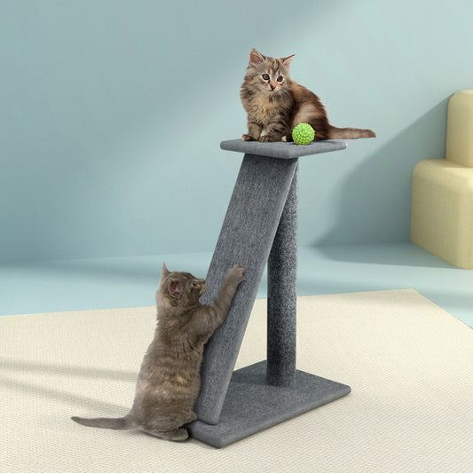 Cat Tree Trees Scratching Post Scratcher Tower Condo House Climb 82cm - Grey