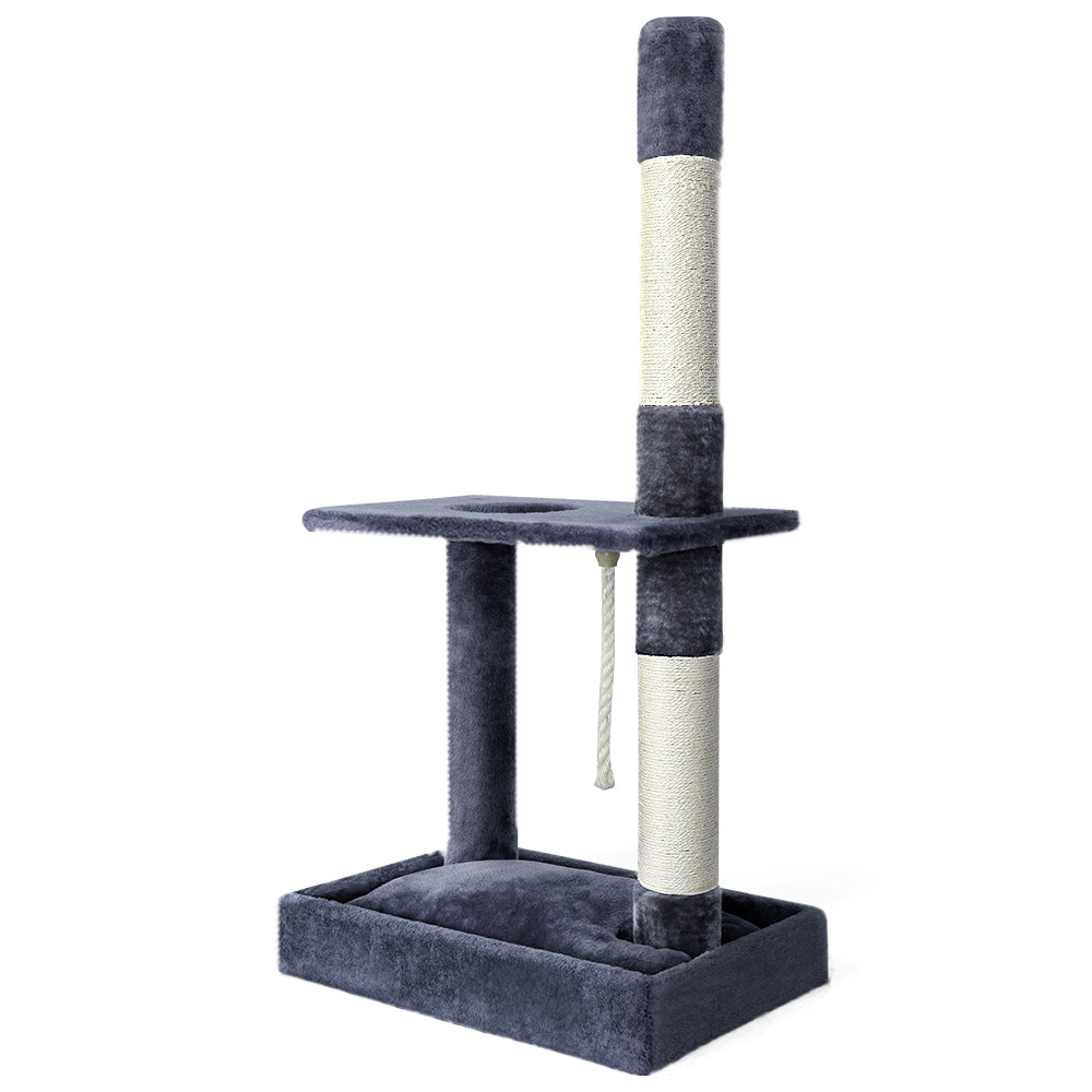 Cat Tree Scratching Post Scratcher Tower Condo House 102cm - Grey