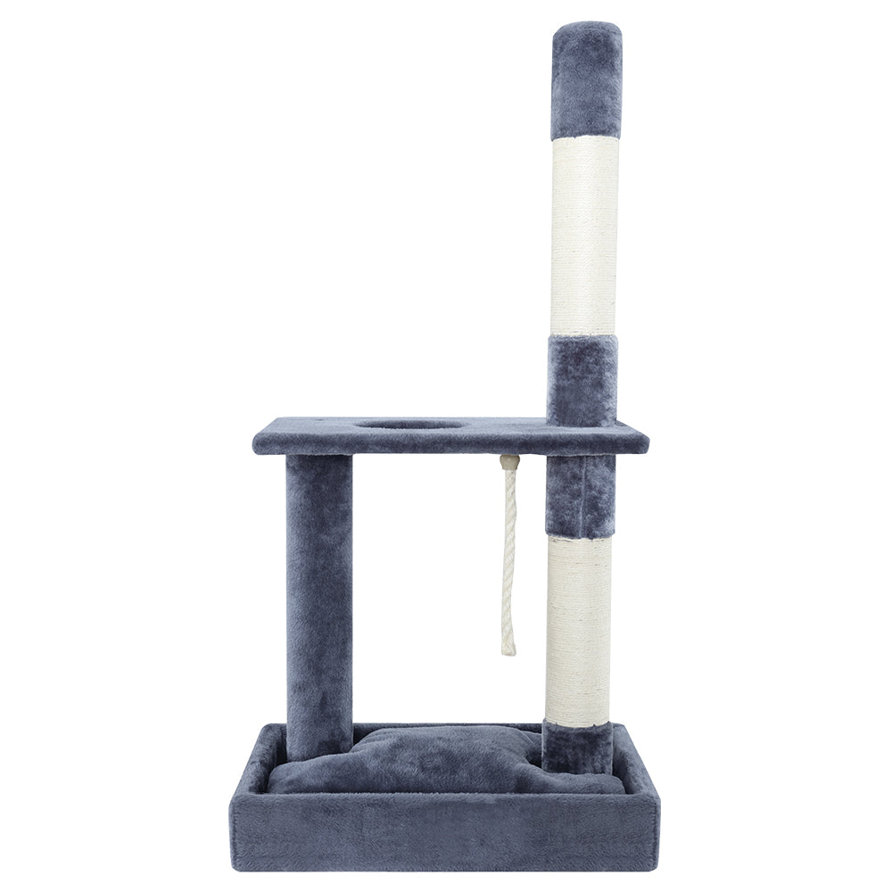 Cat Tree Scratching Post Scratcher Tower Condo House 102cm - Grey