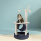 Cat Tree Scratching Post 76cm Scratcher Tower Condo House Hanging toys - Grey