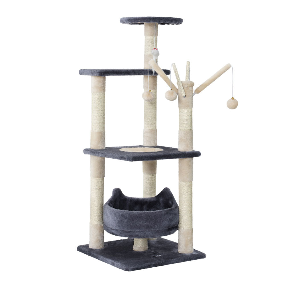 Cat Tree Scratching Post Scratcher Cat Tree Tower Condo House toys 110cm - Grey