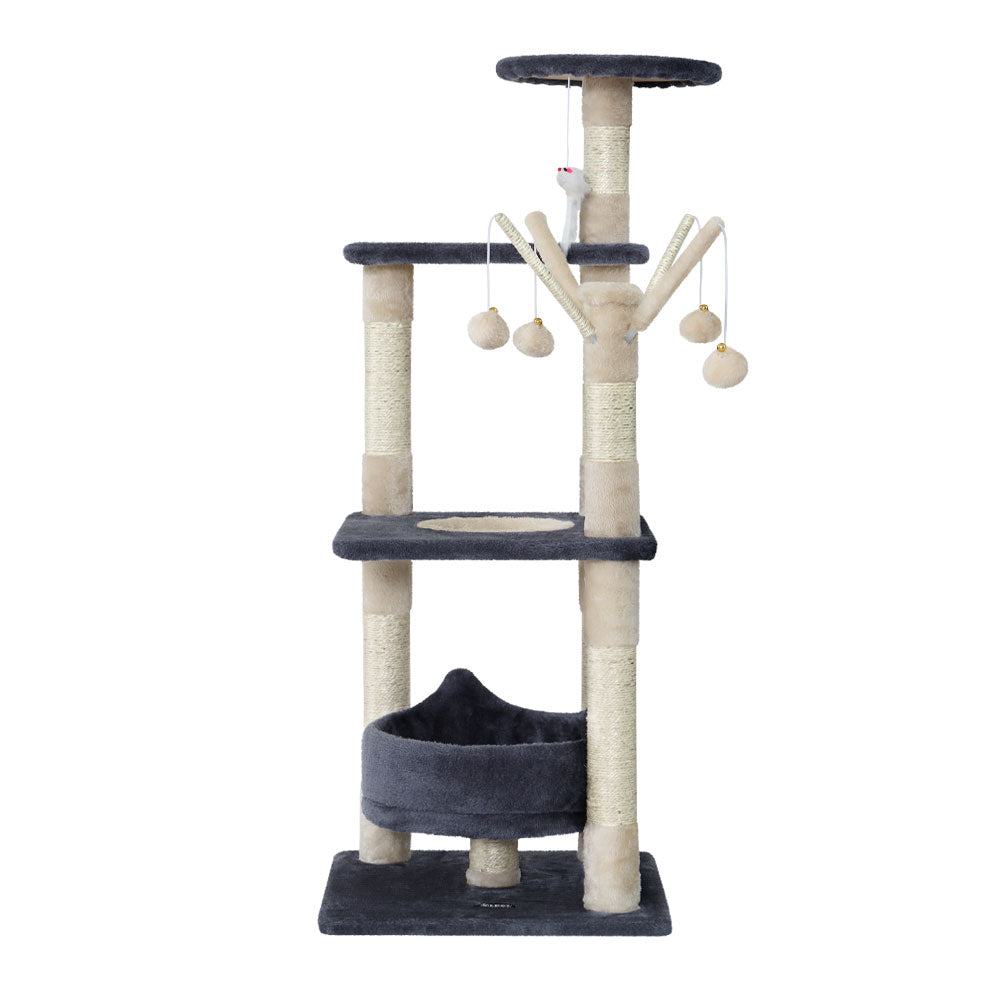 Cat Tree Scratching Post Scratcher Cat Tree Tower Condo House toys 110cm - Grey