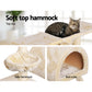 Cat Tree Trees Scratching Post Scratcher Condo Tower House Bed 100cm - Beige