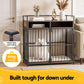 2-in-1 Wooden Dog Crate 104cm Pet Cage Furniture End Table Storage Black