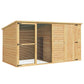 Dog Kennel Extra Large 2.28M Wooden House Bed Outdoor Pet Puppy Cabin Log