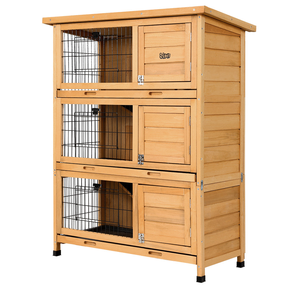 Rabbit Hutch Wooden Cage Pet hutch Chicken Coop 91.5cm x 46cm x 116.5cm