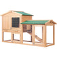 Chicken Coop Rabbit Hutch 138cm Wide Wooden Pet Hutch