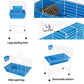 Rabbit Cage Hutch Cages Indoor Hamster Enclosure Carrier Bunny Blue