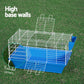 Rabbit Cage Hutch Cages Indoor Hamster Enclosure Carrier Bunny Blue