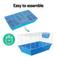 Rabbit Cage Hutch Cages Indoor Hamster Enclosure Carrier Bunny Blue