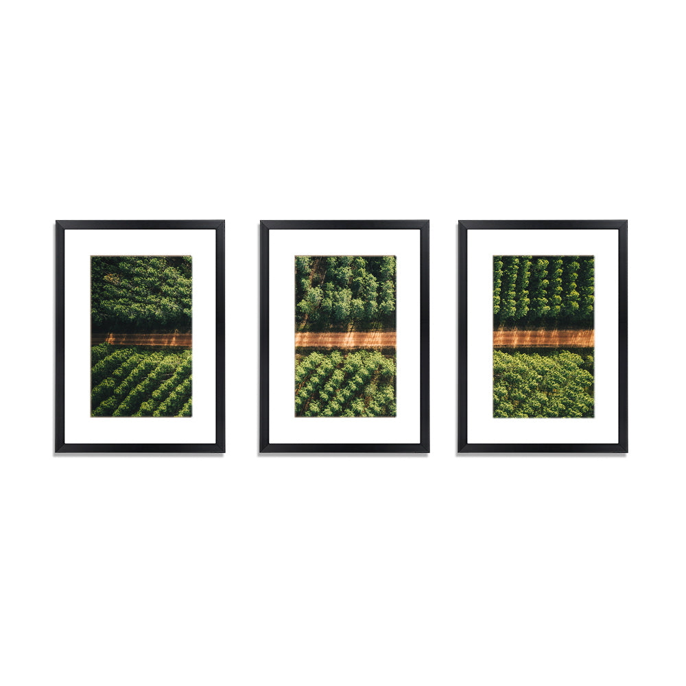 3-piece Photo Frame Wall Set A3 Picture Home Decor Art Gift Present Black