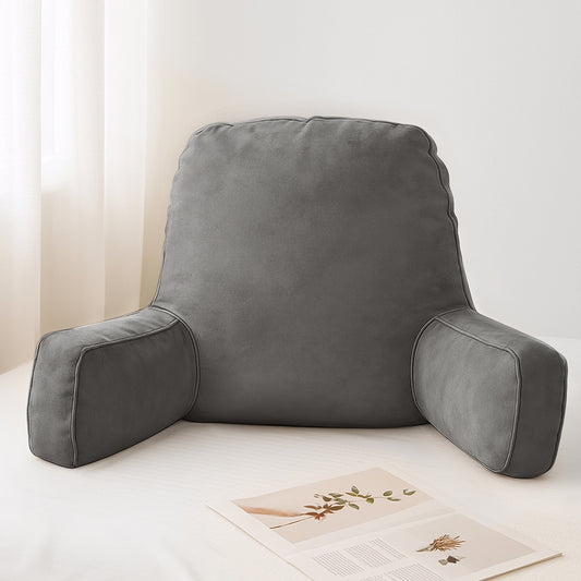 Reading Pillow Back Rest Lumbar Support Cushion - Grey